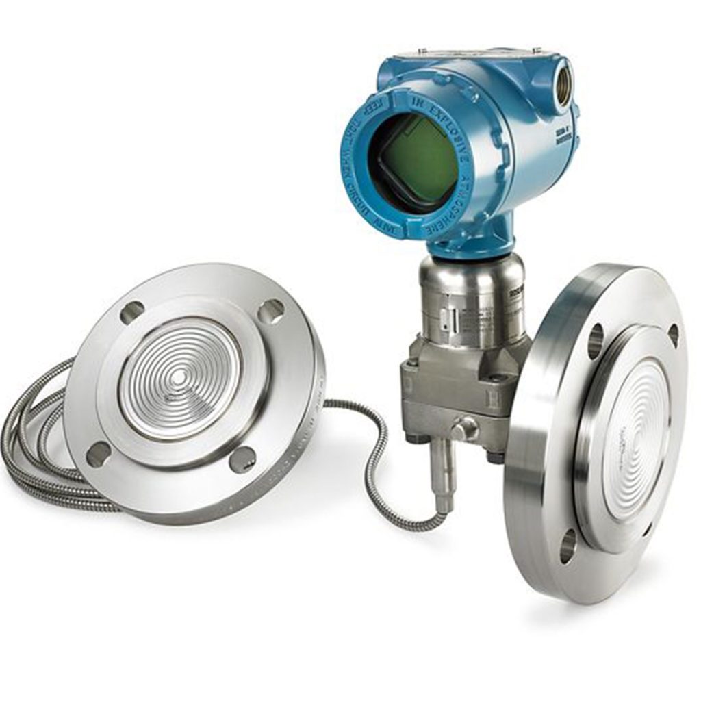 Rosemount double-flange remote sealed differential pressure transmitter